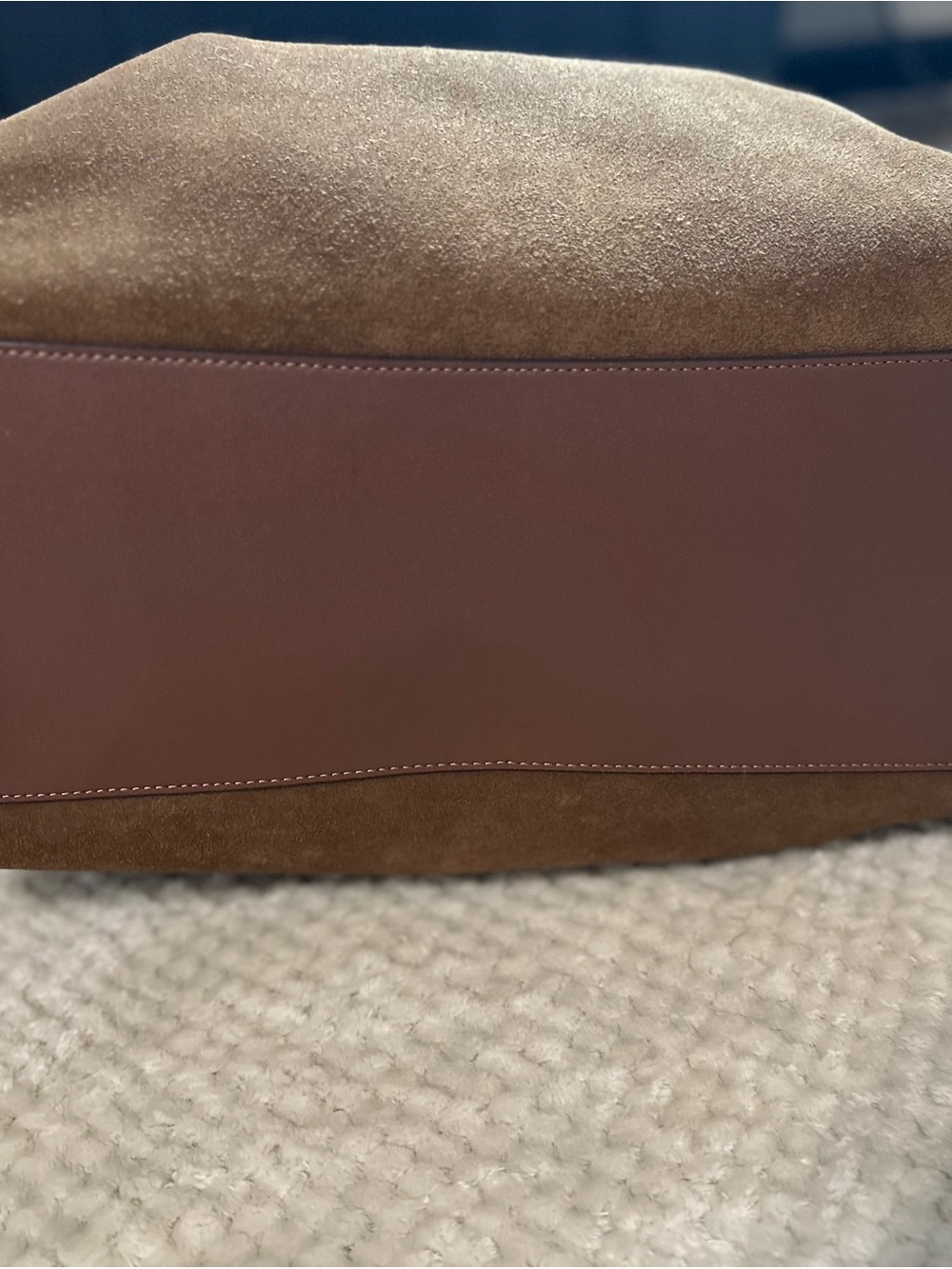 Coach Rouge 40 Suede & Soft Leather in Warm Brown Bag - Picture 5 of 15